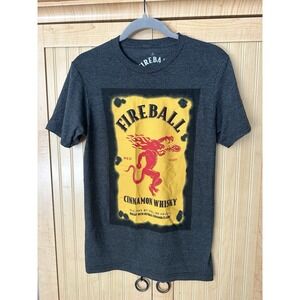 FIREBALL CINNAMON WHISKY Liquor T-shirt Men's Size Small